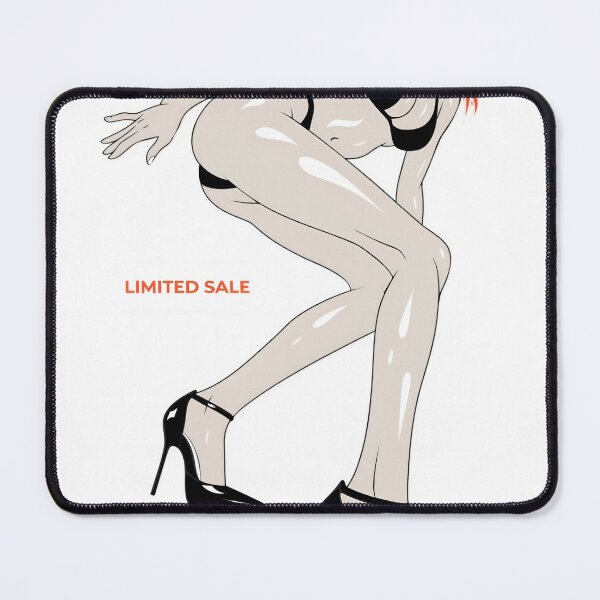 Item preview, Stylish Woman Posing in High Heels and White Outfit with Limited Sale Text Illustration designed and sold by Creative88Art.