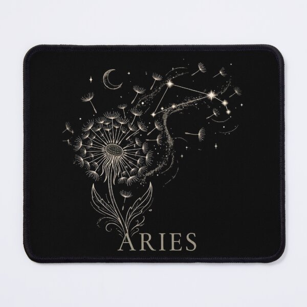 Item preview, Aries Zodiac Dandelion Constellation Celestial Art designed and sold by SilentFlower.