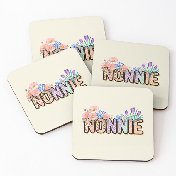 Item preview, Nonnie Floral Leopard Print Grandma Name Graphic T Shirt designed and sold by FestivityFinds.