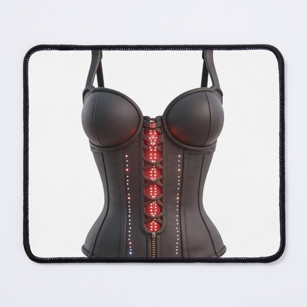 Item preview, Sexy Black Corset with Red Lacing and Rhinestone Details Isolated on Transparent Background designed and sold by Creative88Art.