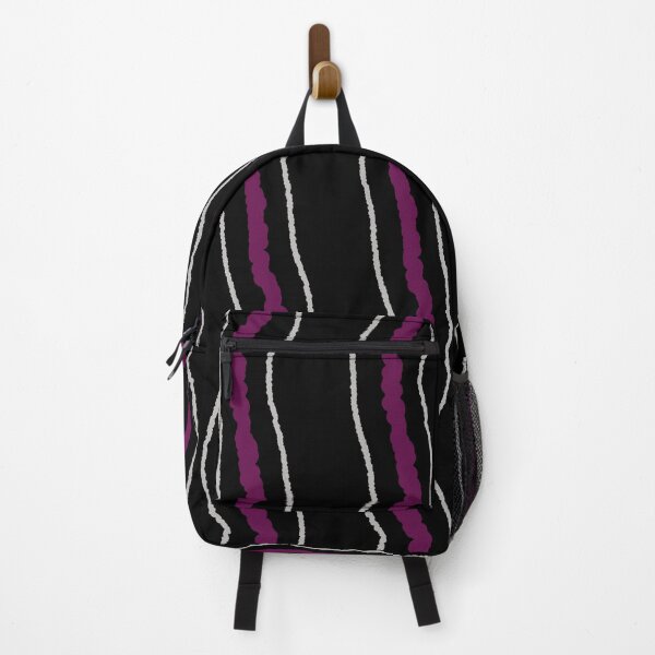 Item preview, Vertical organic stripes pattern | violet and gray stripes pattern | vertical irregular lines designed and sold by dfly-creations.