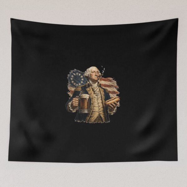 Item preview, Funny Funny George Washington Beer Hot Dog American Performance designed and sold by rusiaa.