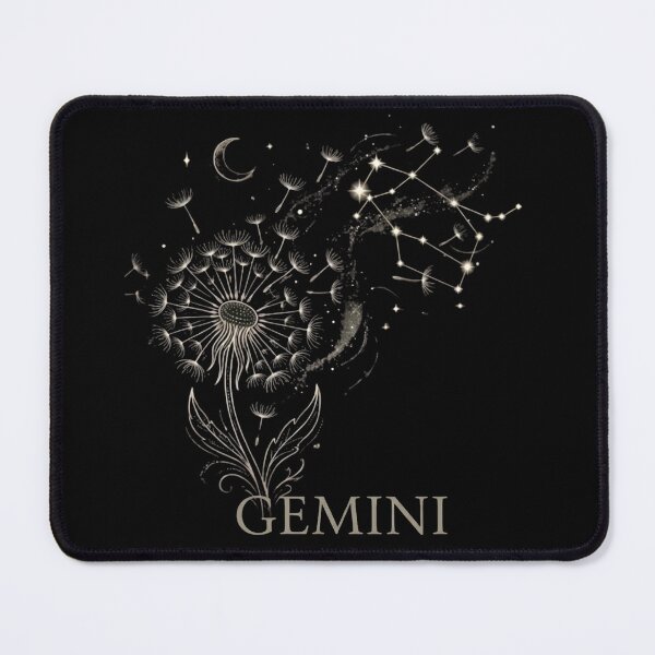 Item preview, Gemini Zodiac Dandelion Constellation Celestial Art designed and sold by SilentFlower.
