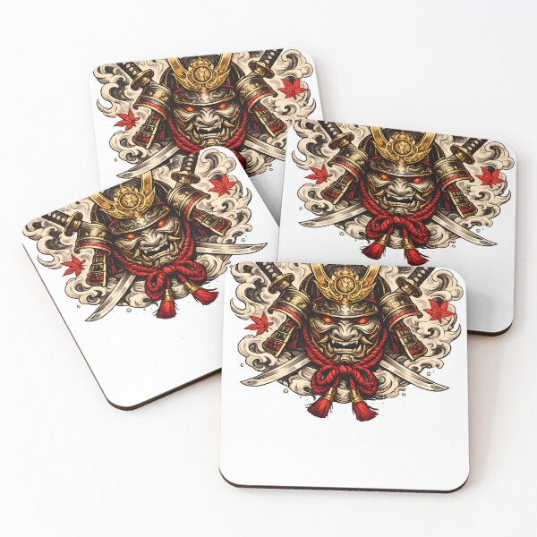 Item preview, Samurai Honor | Japanese Warrior Mask & Katana Vintage Retro T-Shirt Design designed and sold by AVINN-SENPAI.