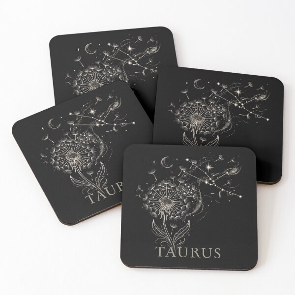 Item preview, ​Taurus Zodiac Dandelion Constellation Celestial Art designed and sold by SilentFlower.