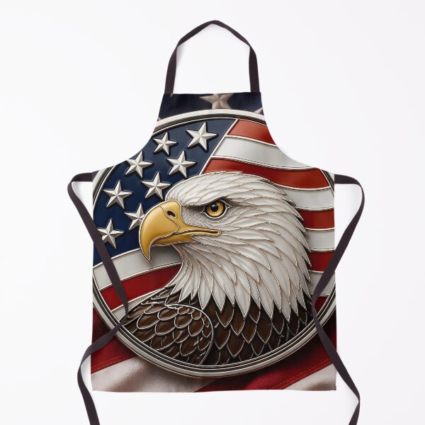 Item preview, Bald Eagle American Flag Medallion America 250 designed and sold by Buttonquill.