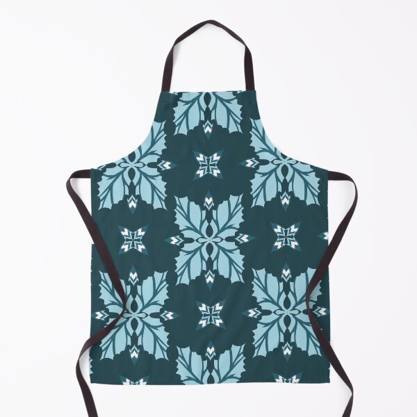 Item preview, Dark Blue Decorative Floral Leaf Pattern designed and sold by PowerAntShop.