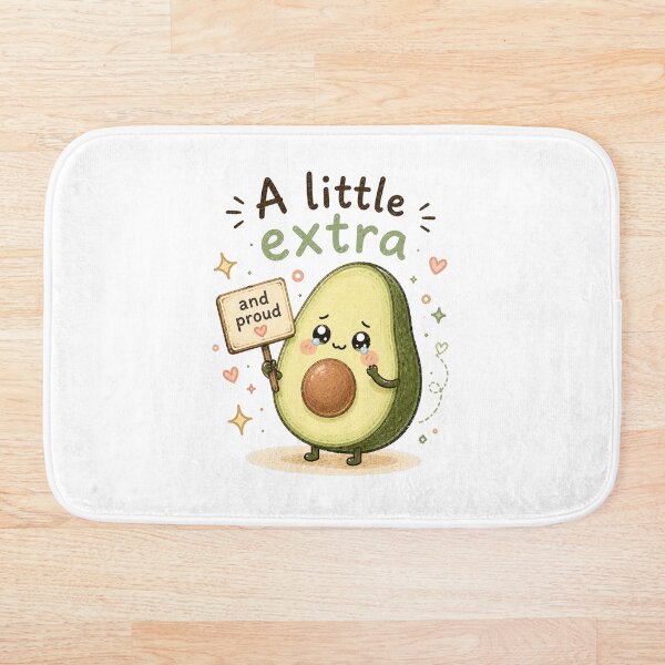Item preview, Una pegatina de aguacate kawaii un poco más grande y orgullosa designed and sold by InkWanderStudio.