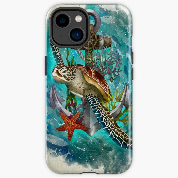 Turtle and Sea iPhone Tough Case