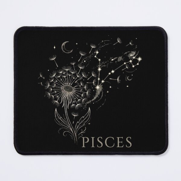 Item preview, Pisces Zodiac Dandelion Constellation Celestial Art designed and sold by SilentFlower.