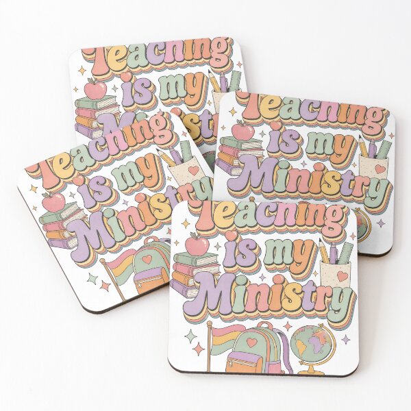 Item preview, Teaching Is My Ministry Retro Teacher Design designed and sold by JMDesignHub.