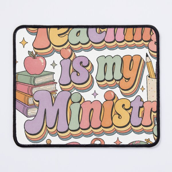 Item preview, Teaching Is My Ministry Retro Teacher Design designed and sold by JMDesignHub.