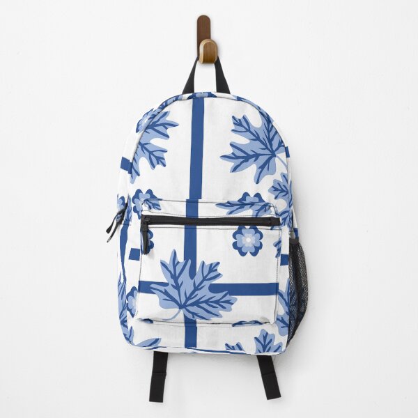 Item preview, Blue and White Traditional Tile Leaf Pattern designed and sold by PowerAntShop.