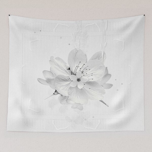 Item preview, Achromatic Flower Art designed and sold by Dahneray1.