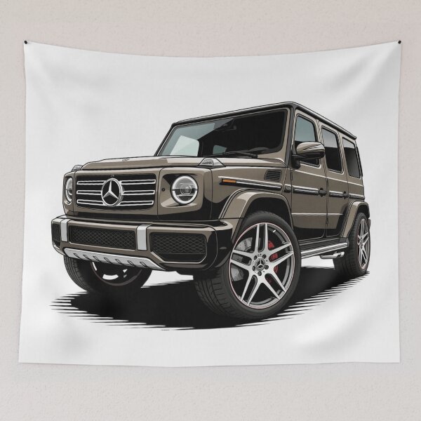 Item preview, G class g wagon gold car designed and sold by Nagikseyanart.