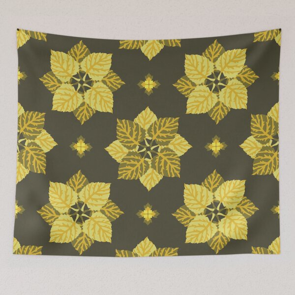 Item preview, Seamless Floral Pattern with Golden Leaves designed and sold by PowerAntShop.