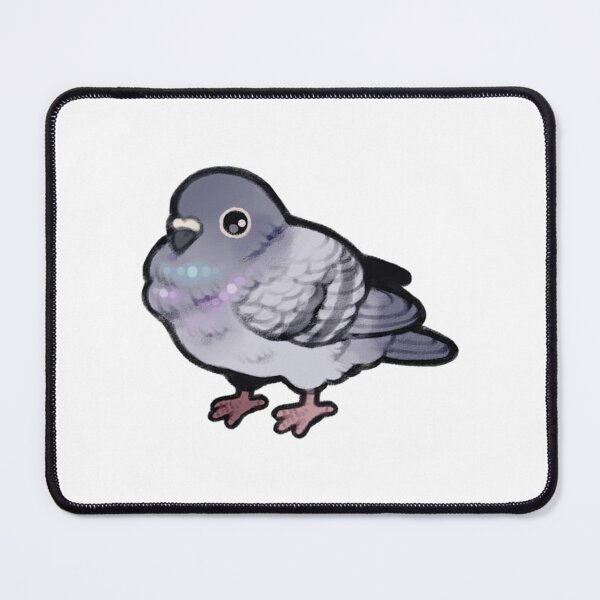 Item preview, Fluffy Pigeon Cute Kawaii Bird Art designed and sold by FlowerRaccoon.