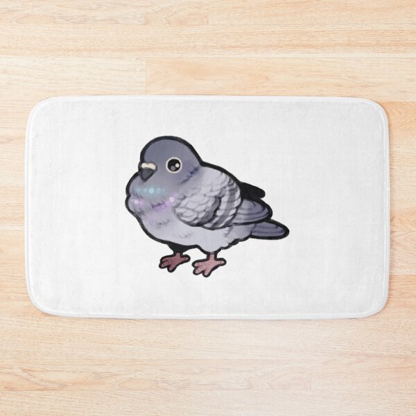 Item preview, Fluffy Pigeon Cute Kawaii Bird Art designed and sold by FlowerRaccoon.