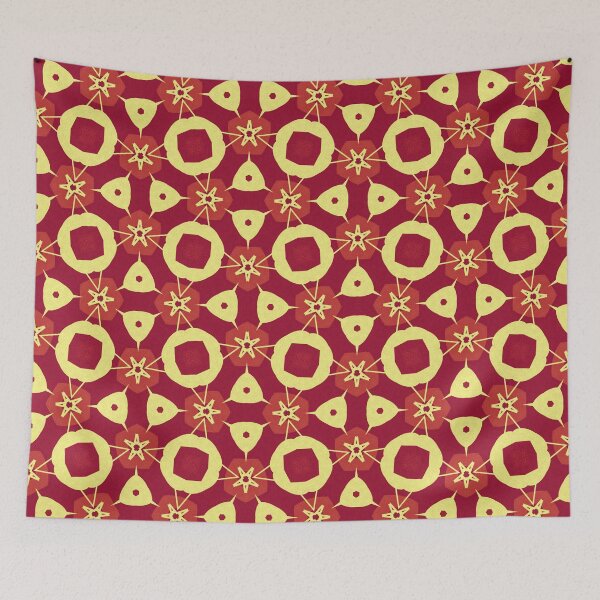 Item preview, Retro Red Confetti Pattern designed and sold by Shy Fractal Designs.