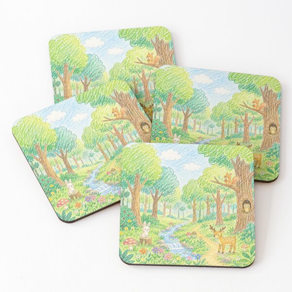 Item preview, Whimsical Crayon Forest Animal Adventure designed and sold by 0606PM.