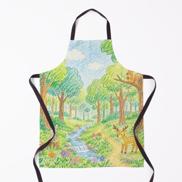 Item preview, Whimsical Crayon Forest Animal Adventure designed and sold by 0606PM.