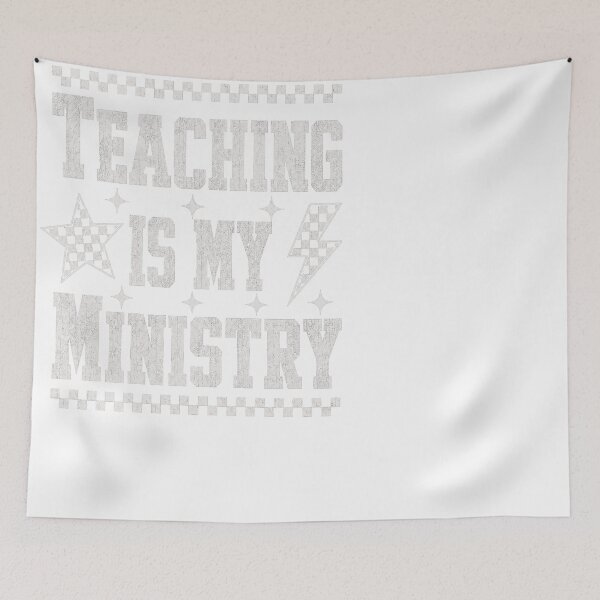 Item preview, Teaching Is My Ministry Distressed Teacher designed and sold by JMDesignHub.