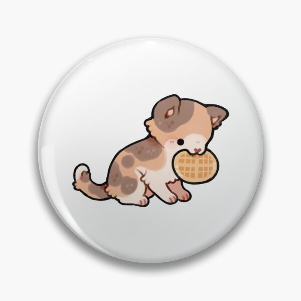Item preview, Cute Waffle Cat Kawaii Calico Art designed and sold by FlowerRaccoon.