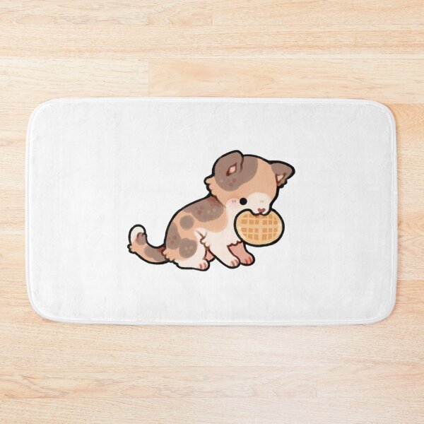 Item preview, Cute Waffle Cat Kawaii Calico Art designed and sold by FlowerRaccoon.