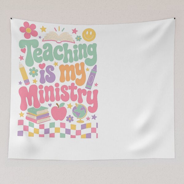 Item preview, Teaching is My Ministry Groovy Educator Design designed and sold by JMDesignHub.