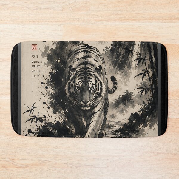 Item preview, Path of the Tiger Sumi e Japanese Ink Art Style designed and sold by dytf79.