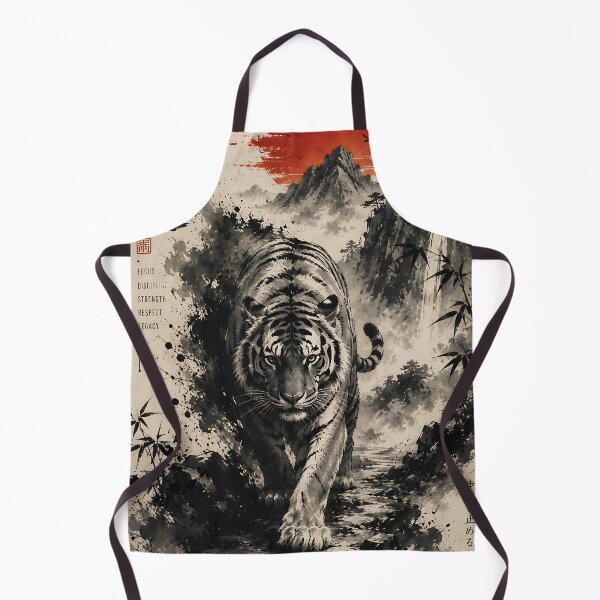 Item preview, Path of the Tiger Sumi e Japanese Ink Art Style designed and sold by dytf79.