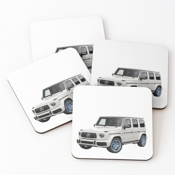 Item preview, G class g wagon white car designed and sold by Nagikseyanart.