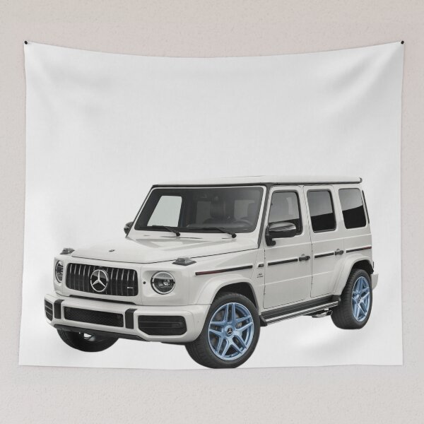 Item preview, G class g wagon white car designed and sold by Nagikseyanart.