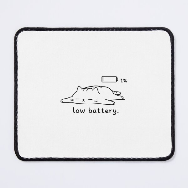 Item preview, Low Battery Cat designed and sold by Ephemorai.