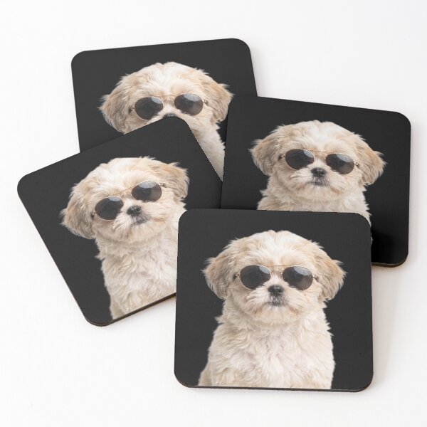 Item preview, Cute Baby Shih Tzu dog Wearing Sunglasses Funny designed and sold by RareLavender.