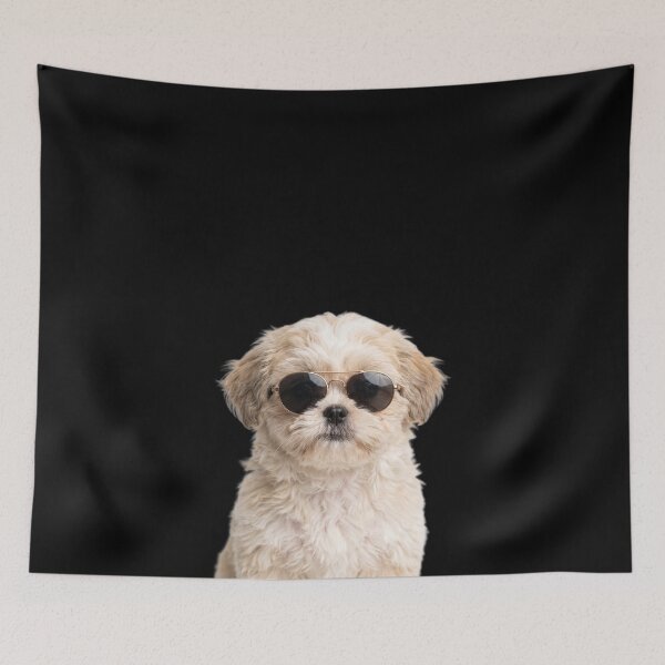 Item preview, Cute Baby Shih Tzu dog Wearing Sunglasses Funny designed and sold by RareLavender.