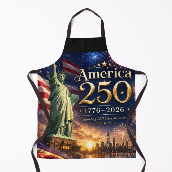 Item preview, America 250 Lady Liberty Fireworks 1776–2026 designed and sold by Buttonquill.
