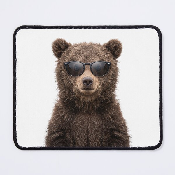 Item preview, Cute Baby Grizzly bear Wearing Sunglasses Funny designed and sold by RareLavender.