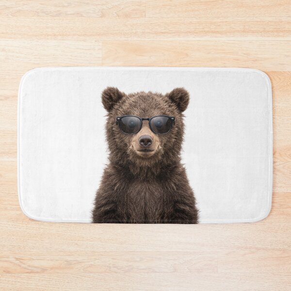Item preview, Cute Baby Grizzly bear Wearing Sunglasses Funny designed and sold by RareLavender.