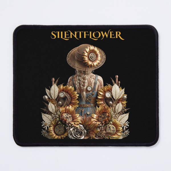 Item preview, ​Steampunk Sunflower Girl Celestial Golden Aesthetic Art designed and sold by SilentFlower.