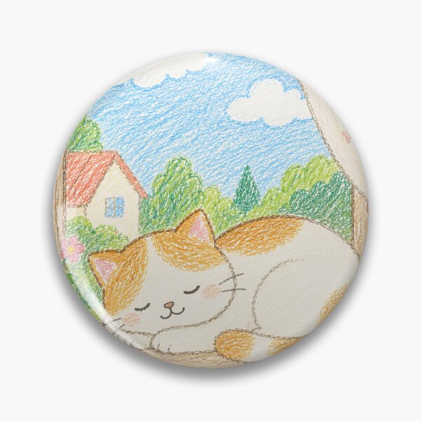 Item preview, Cozy Cat Sleeping by Window Crayon Art designed and sold by 0606PM.