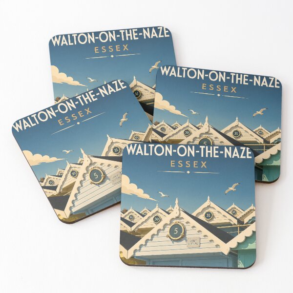 Item preview, Walton on The Naze Beach Huts  designed and sold by The Deco Bureau.