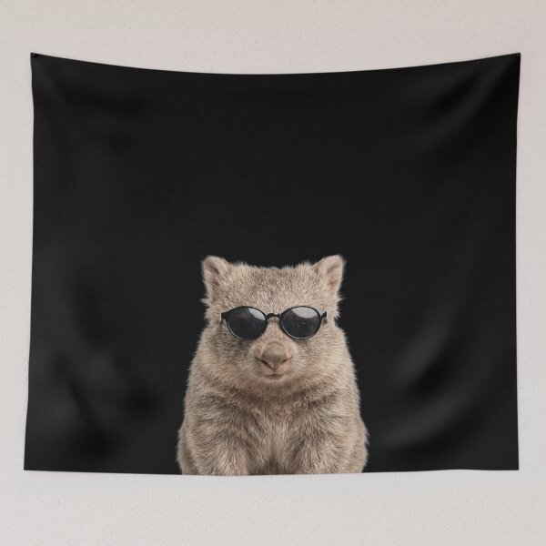 Item preview, Cute Baby Wombat Wearing Sunglasses Funny designed and sold by RareLavender.