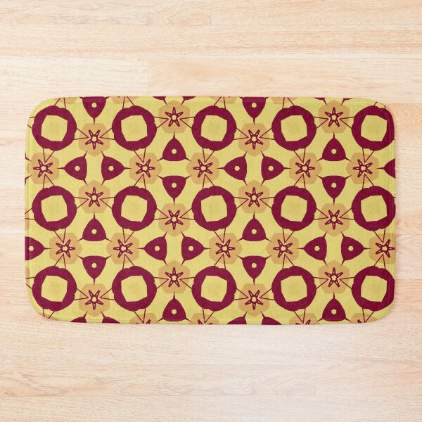 Item preview, Retro Yellow Confetti Pattern designed and sold by Shy Fractal Designs.