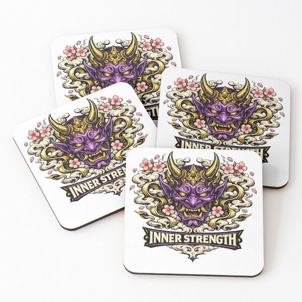 Item preview, Inner Strength – Purple Oni Mask Japanese Streetwear T-Shirt designed and sold by AVINN-SENPAI.