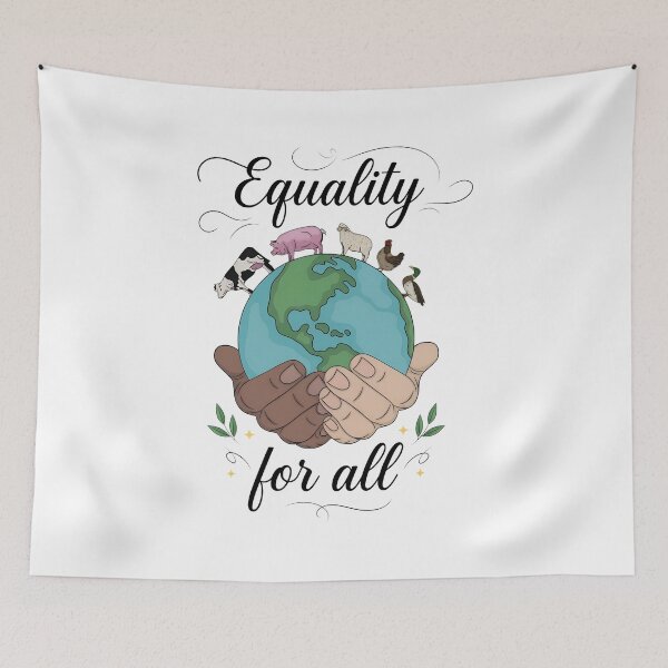 Item preview, Equality For All Animals Earth Hands  designed and sold by wyattlinh1998.