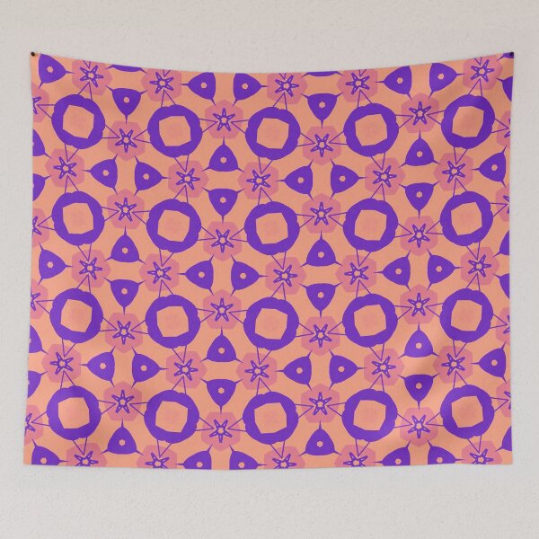Item preview, Retro Pink Confetti Pattern designed and sold by Shy Fractal Designs.