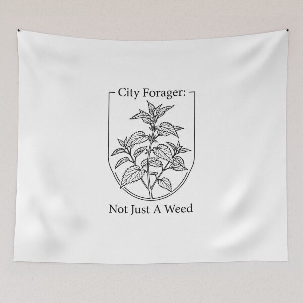 Item preview, City Forager Minimalist Botanical Illustration Not Just A Weed T-shirt designed and sold by VintryOff.