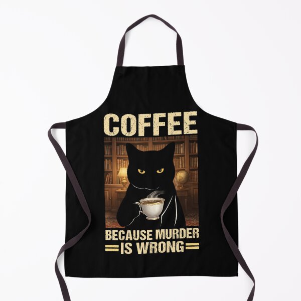 Item preview, Cat Coffee Because Murder Is Wrong designed and sold by PurrfectHome.