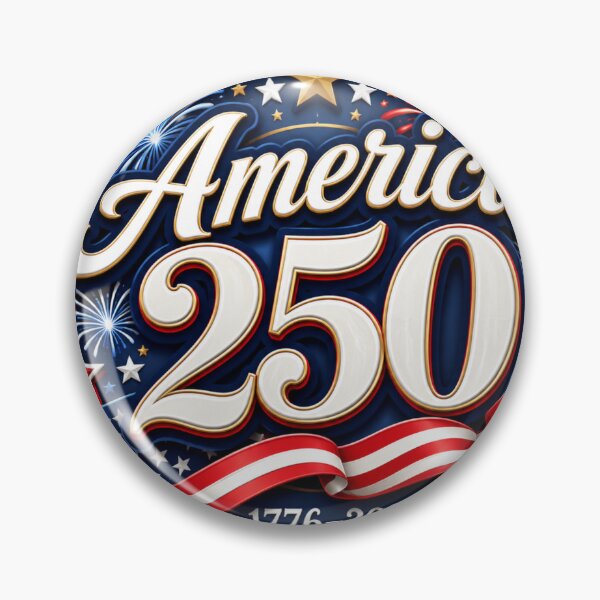 Item preview, America 250 Patriotic Fireworks Sticker 1776–2026 designed and sold by Buttonquill.